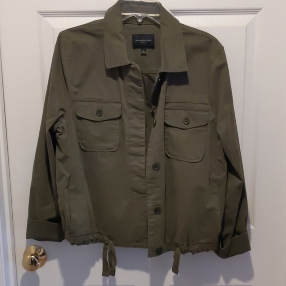 Banana Republic Green Utility Jacket - Picture 2 of 9